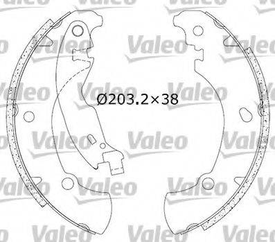 VALEO 562649 Комплект гальмівних колодок