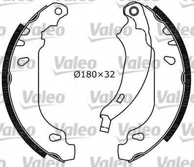 VALEO 553782 Комплект гальмівних колодок