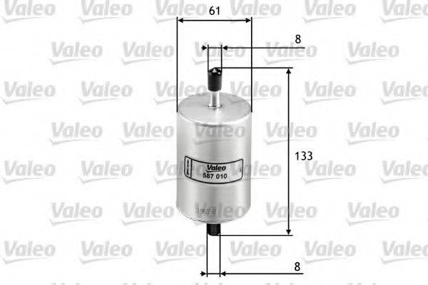 VALEO 587010 Паливний фільтр