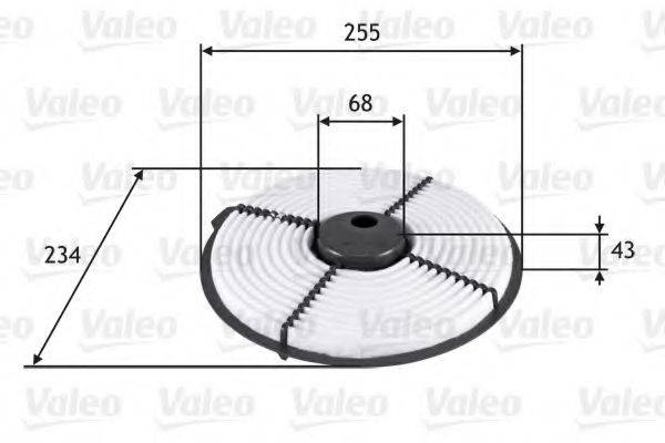 VALEO 585704 Повітряний фільтр