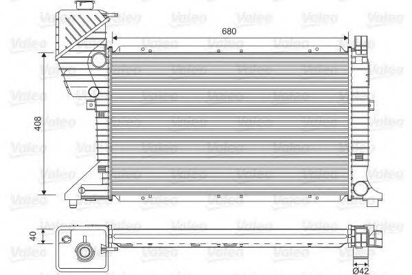 VALEO 734689 Радіатор, охолодження двигуна