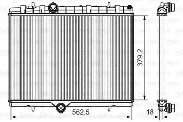 VALEO 701507 Радіатор, охолодження двигуна