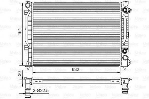 VALEO 734753 Радіатор, охолодження двигуна