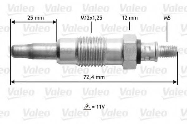 VALEO 345119 Свічка розжарювання