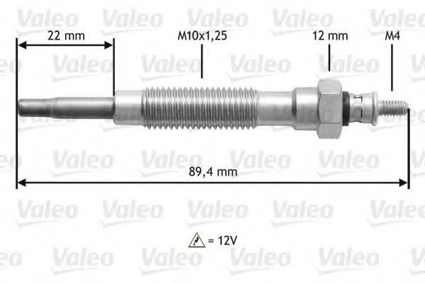 VALEO 345149 Свічка розжарювання