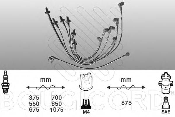 BOUGICORD 2413 Комплект дротів запалювання