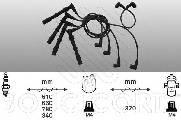 BOUGICORD 9235 Комплект дротів запалювання