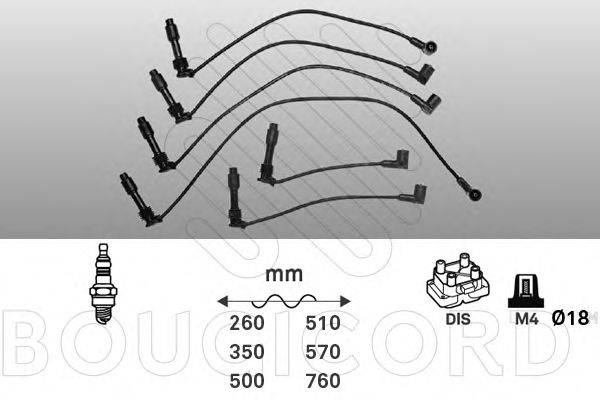 BOUGICORD 5214 Комплект дротів запалювання