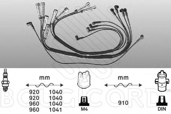 BOUGICORD 7164 Комплект дротів запалювання
