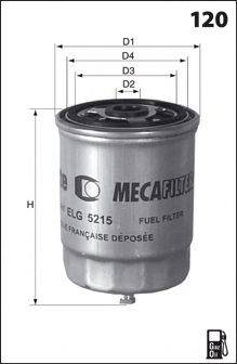 MECAFILTER ELG5379 Паливний фільтр