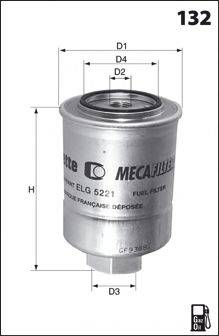 MECAFILTER ELG5261 Паливний фільтр