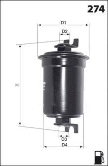 MECAFILTER ELE6036 Паливний фільтр