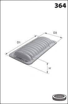MECAFILTER ELP9360 Повітряний фільтр
