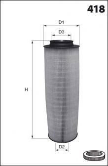 MECAFILTER EL9109 Повітряний фільтр