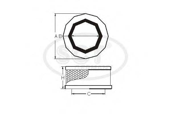SCT GERMANY SB3180 Повітряний фільтр