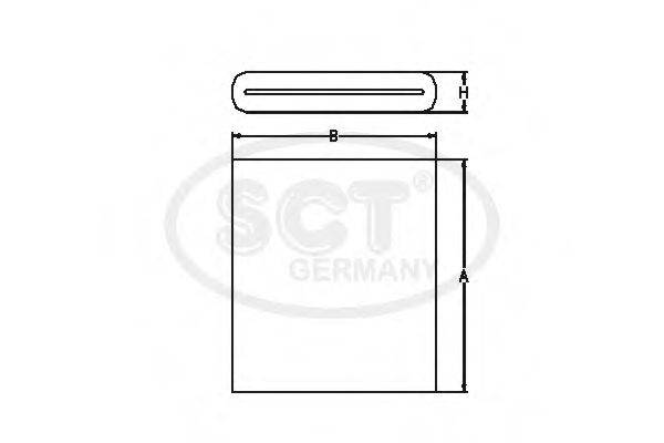 SCT GERMANY SB659 Повітряний фільтр