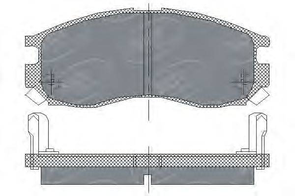 SCT GERMANY SP133PR Комплект гальмівних колодок, дискове гальмо