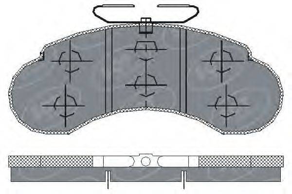 SCT GERMANY SP155PR Комплект гальмівних колодок, дискове гальмо
