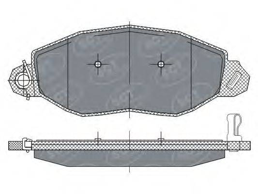 SCT GERMANY SP281PR Комплект гальмівних колодок, дискове гальмо