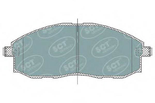 SCT GERMANY SP324PR Комплект гальмівних колодок, дискове гальмо