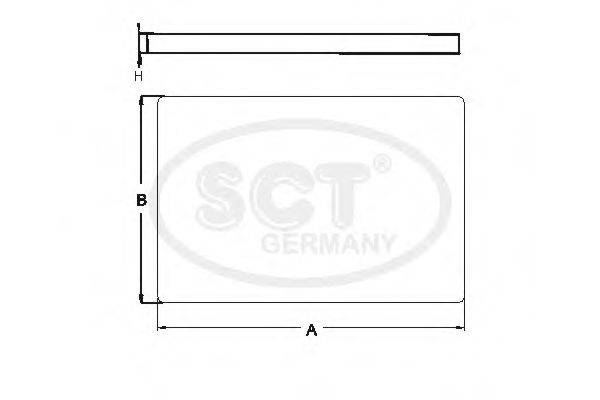 SCT GERMANY SA1169 Фільтр, повітря у внутрішньому просторі