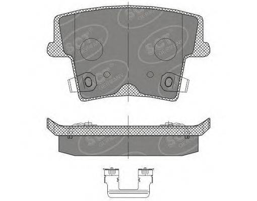 SCT GERMANY SP464PR Комплект гальмівних колодок, дискове гальмо