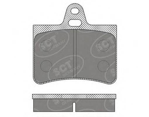 SCT GERMANY SP635PR Комплект гальмівних колодок, дискове гальмо
