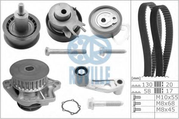 RUVILLE 55456711 Водяний насос + комплект зубчастого ременя