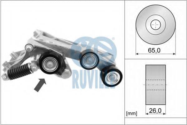 RUVILLE 57508 Натяжна планка, полікліновий ремінь