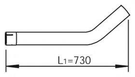 DINEX 53741 Труба вихлопного газу