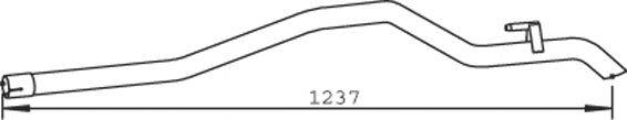 DINEX 54606 Труба вихлопного газу