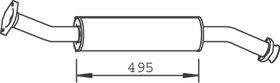 DINEX 33304 Передглушувач вихлопних газів