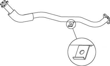 RENAULT 7700307782 Труба вихлопного газу