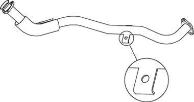RENAULT 7700311743 Труба вихлопного газу