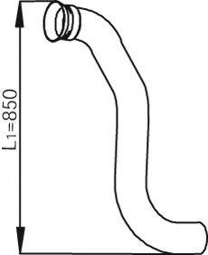 DINEX 53140 Труба вихлопного газу