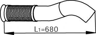 DINEX 53275 Труба вихлопного газу