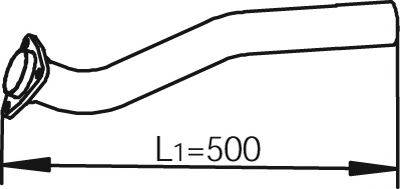 DINEX 62115 Труба вихлопного газу