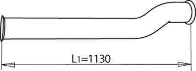 DINEX 81215 Труба вихлопного газу