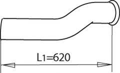 DINEX 81226 Труба вихлопного газу