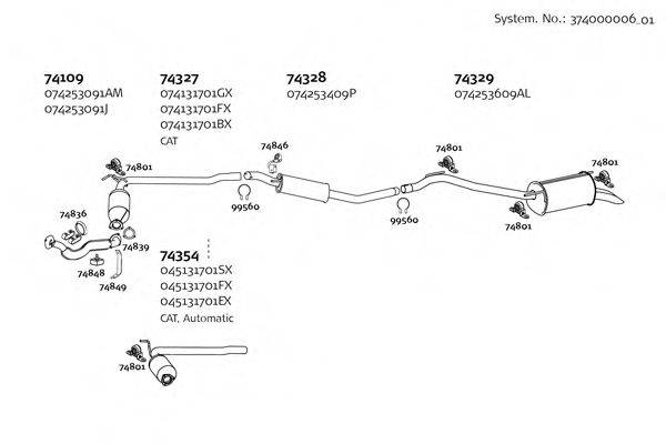 DINEX 37400000601 Система випуску ОГ