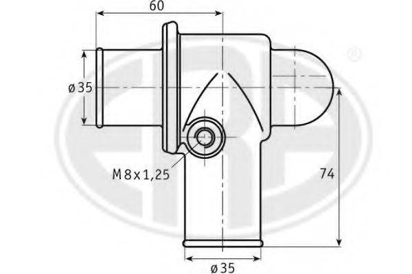ERA 350127 Термостат, охолоджуюча рідина