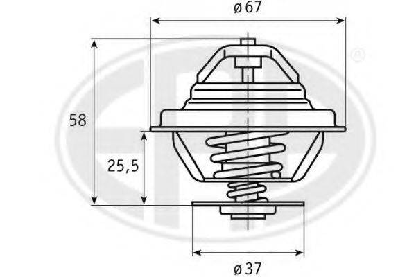 ERA 350190 Термостат, охолоджуюча рідина