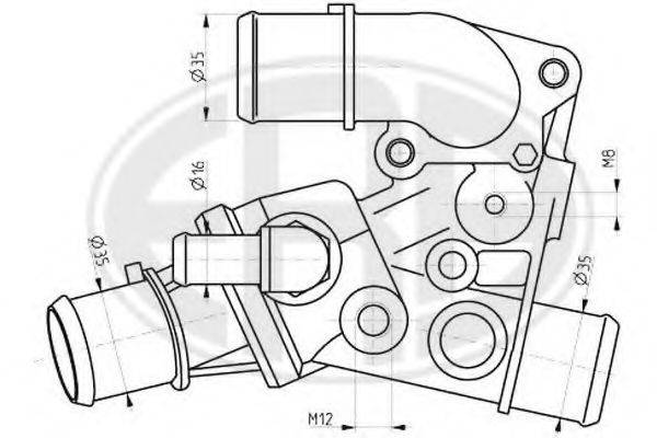 ERA 350304 Термостат, охолоджуюча рідина