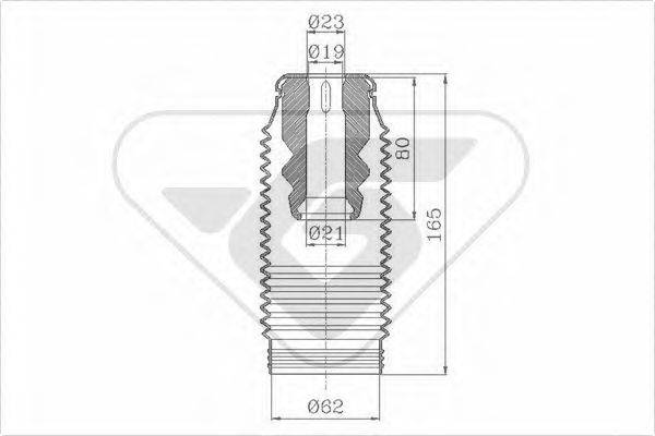 HUTCHINSON KP050 Пилозахисний комплект, амортизатор