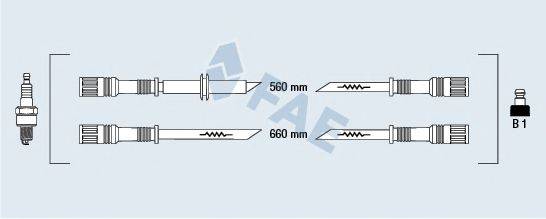 FAE 83300 Комплект дротів запалювання