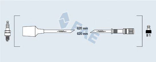 FAE 85420 Комплект дротів запалювання