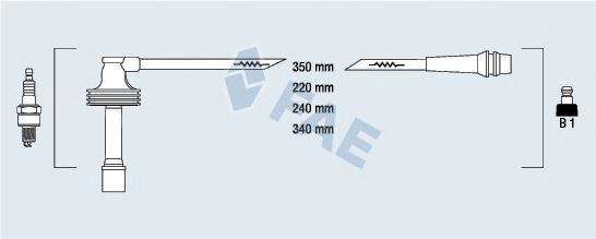 FAE 85485 Комплект дротів запалювання