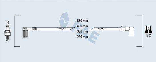 FAE 85650 Комплект дротів запалювання