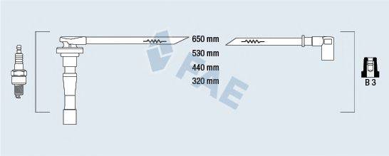 FAE 85801 Комплект дротів запалювання