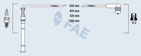 FAE 85991 Комплект дротів запалювання